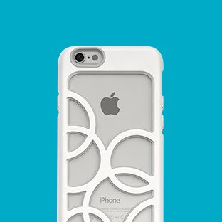 iPhone case with imaginative blueprint